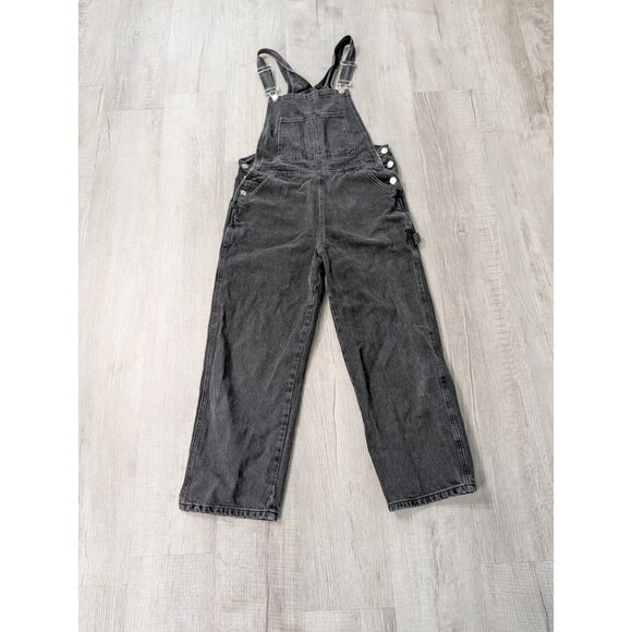 Reclaimed Vintage Black Overalls Jumpsuit Sz 4 28"X24" - Picture 1 of 7